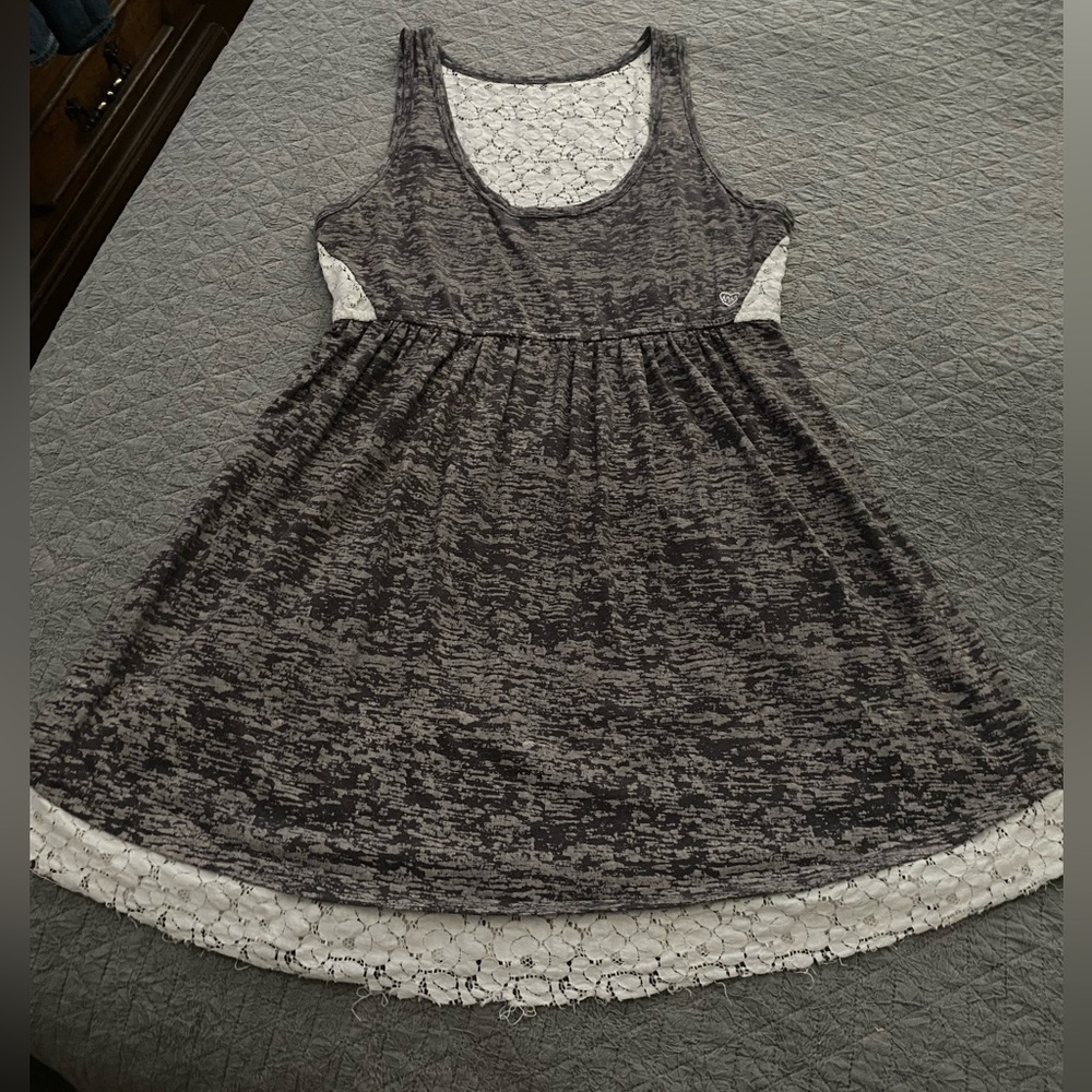 Metal mulisha lace cut out dress